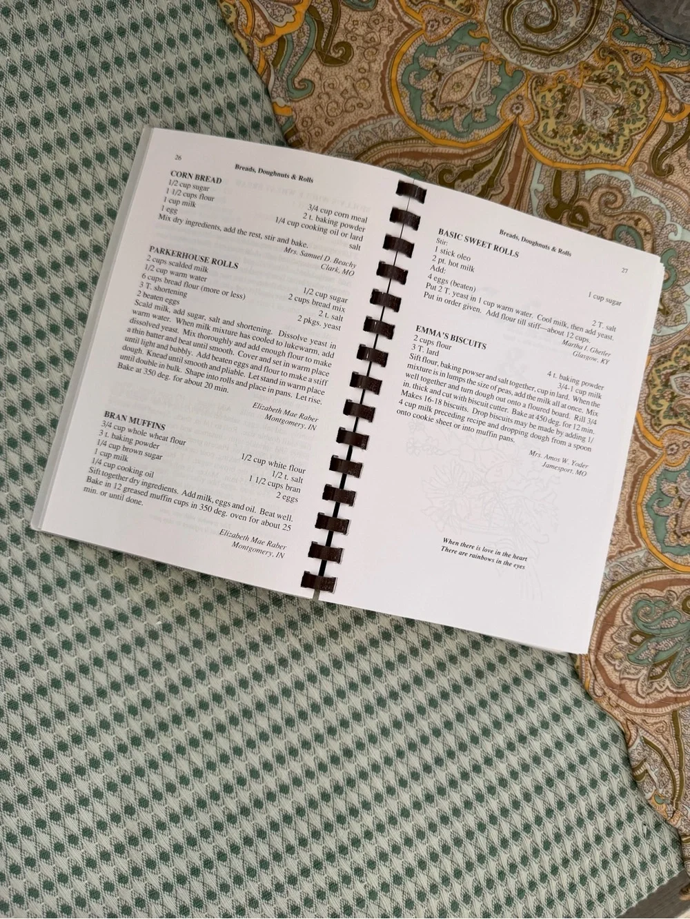 New Vintage Amish Cookbook The Amish Cookbook Spiral-Bound Recipe Book
